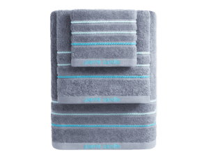 Pierre Cardin SIGNATURE set of 3 fine towels, Morning Grey