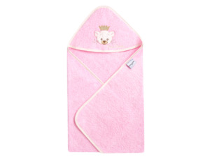 Pierre Cardin SIGNATURE fine kids towel with hood, Light Pink