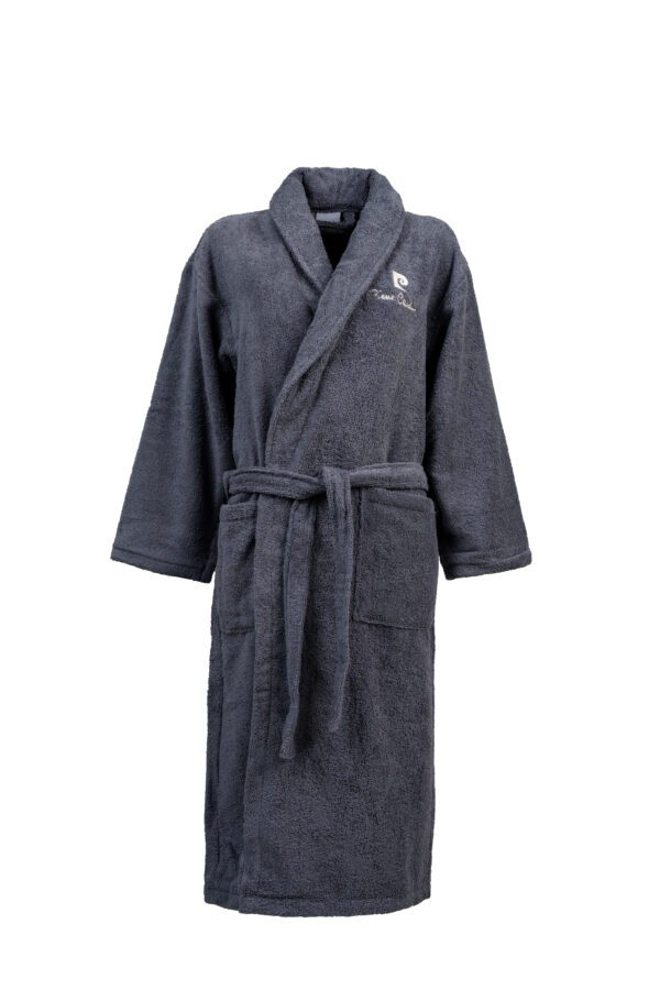 Pierre Cardin fine bathrobe, Grey colour - Image 2